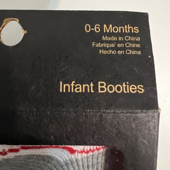 NEW CONVERSE All Star 2 Pack Red White Gray Infant Sock Booties 0-6 Months - Picture 4 of 4